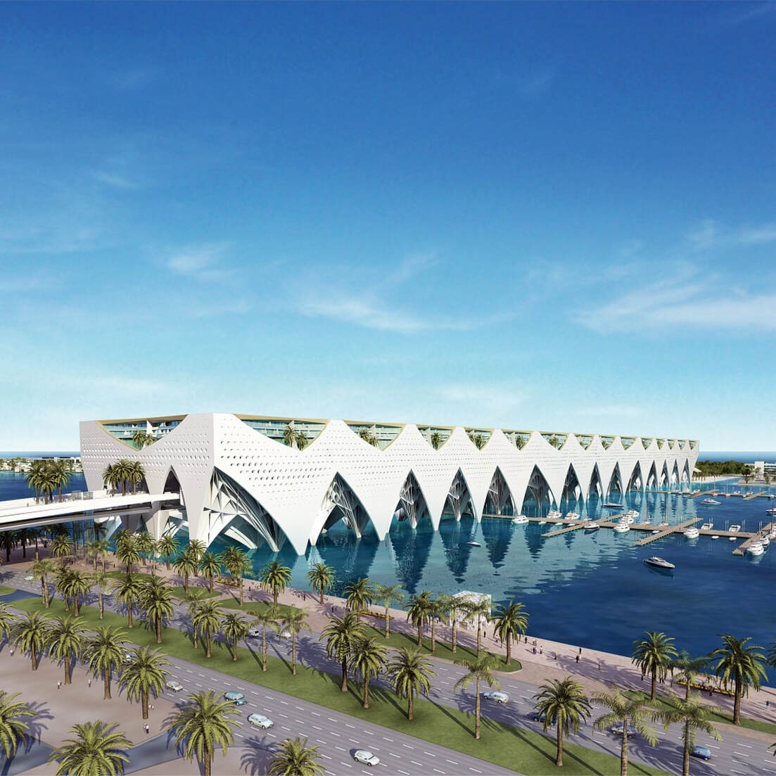 ©Macina: Zayed Waterpalace living bridge (Abu Dhabi, UAE)